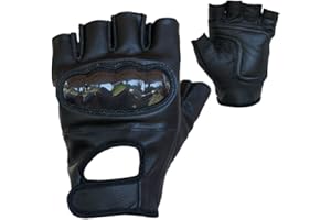 Rękawice motocyklowe PROANTI® skórzane rękawice Chopper z ochraniaczem (rozm. S-XXL, czarne)