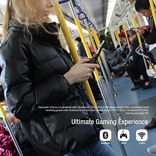 GameSir G3s - Mando Inal  mbrico  Controlador de 2 4 GHz y Bluetooth 4 0  compatible con Windows PC  PS3  Smart-TV  Samsung VR  Smartphone   Tableta Android etc 