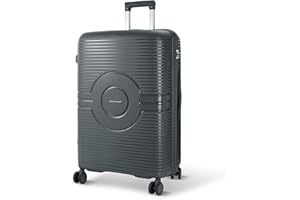 Artebeads Maleta de Viaje Grande, PP Material Maleta de Rígida Expandible con Ruedas Giratorias y Cierre de Combinación, Grande Equipaje de Mano Resistente y Duradero, Ligero(Gris Oscuro, 75x51x29cm)