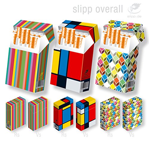 3x slipp overall freie Wahl – Hülle für Zigarettenschachteln / Zigarettenschachtel Überzieher aus Karton // EGO Set 3 => 3 Stück freie Wahl, näheres s. Beschreibung – Größe s. Beschreibung - 5