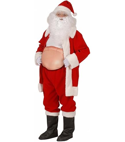 Rubies Premium Weihnachtsmann-Kostüm Für Erwachsene – Komplett Mit Jacke, Hose, Bart & Mütze (Einheitsgröße)