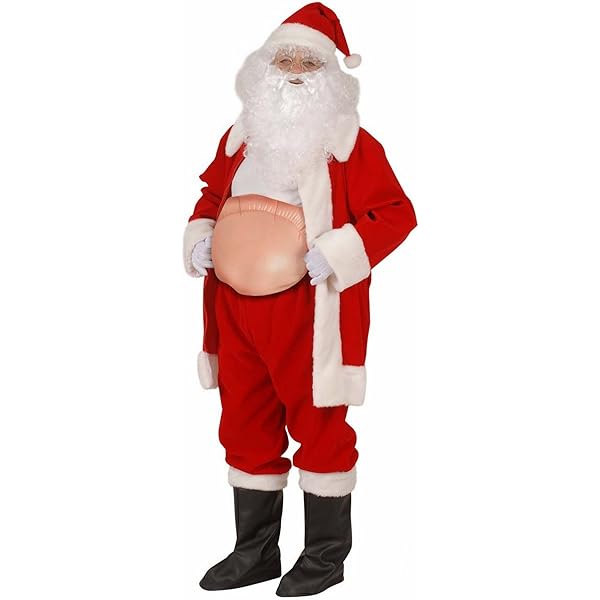 Ventre Gonflable Père Noël - Faux Ventre De Grossesse Pour Déguisement - Livré Avec Mini Pompe - Pour Fêtes Et Carnaval