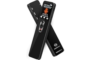 LIFBETTER 64GB Digital Voice Recorder, 3072KBPS Voice Activated Recorder One-Touch Recording with Playback, Noise Cancellation with Password, Bluetooth, Dictaphone Recorder for Lectures, Meetings, Interviews