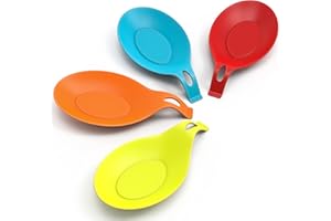 ORBLUE Repose cuillère en silicone, lot de quatre coloré