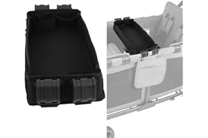 BAODBF Kinderwagen Snack Tablett,Abnehmbarer Tablett für Kinderwagen,Kinderwagen-Zubehör,Doppelschicht-Design Snack-Tablett,40.5×20.5×9.5cm,Snack Tablett Bollerwagen für W1 und W2 Kinderwagen,Schwarz
