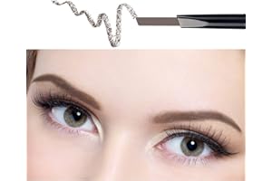 ‎ANIFER ANIFER Augenbrauenstift Dunkelbraun Wasserdichtes, automatisch einziehbares, langlebiges Make-up mit zwei Enden (dunkelbraun/Dark Brown # 2)