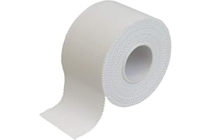 ‎BB SPORT BB Sport Taśma Sportowa Biała 1/6 / 24 Rolki 3,8cm x 10m Zestaw Taśm Sportowych Biały Zrywalny Nieelastyczny Bandaż Taśmowy