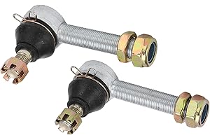 OUITBLE Spurstangenkopf-Kugelverbinder, 1 Paar 12 mm 16 mm M12 x M16 links rechts Spurstangenkopf-Kugelverbinder für 150 cc 250 cc Quad Dirt Bike ATV Go Kart Moped Scooter