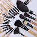 Make up Brushes, Cadrim 24 pcs Natural Hair Professional Makeup Brush Set Travel Makeup Brush Kit with Case (burlywood)