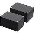 Zulkit 5 Scatole Per Progetti In Plastica ABS | Custodia Elettronica 61x36x25 Mm | Con Fibbia A Scatto | Colore Nero - 2
