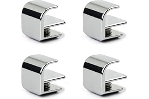 KLEHOPE 4 Pezzi Maniglia per Porta in Vetro, Morsetto di Vetro per 1-4 mm, Doccia Pomello Porta per Porte Scorrevoli e Porta Doccia