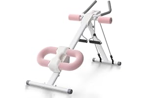 UrbanLuxe Ab Trainer Machine, Adjustable Abdominal Trainers with Display, Foldable Abdominal Workout Equipment with Knee Protection for Home Gym Core Strength Trainer