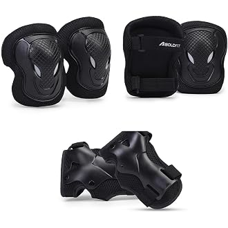 Boldfit Cycling Protection Kit, for Adult, Knee Guard &...