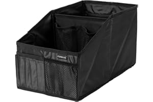 Funbliss Car Seat Organizer - Passenger Seat Organizer, Back Seat & Front Seat Storage Bag with Cup holders and Foldable Pockets,Automotive Backseat Organizer Black