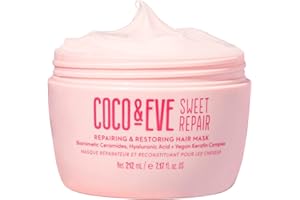Coco & Eve Sweet Repair Repairing and Restoring Hair Mask. Blend of Biomimetic Ceramides, Hyaluronic Acid, Vegan Keratin. Repair Dry Damaged Hair by Heat or Chemical, Increase Hydration & Shine (212ml)