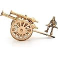 Little India Brass Rajasthani Handicraft Canon Showpiece for Home Decor (Design 1)