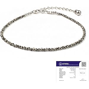 Astrotalk Raw Pyrite Anklet | Stone of Money, Protection & Power | Pyrite Anklet for Women | Best Gift Items | Spiritual Jewellery for Women