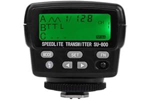 Oumij Trasmettitore di Trigger Flash Wireless Ttl con LCD Display Flash Speedlite Trasmettitore Speedlight Commander Trasmettitore di Attivazione della Luce Flash per Nikon SB910 SB800