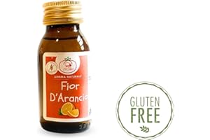 20TIPICI Aroma Naturale Fior d'Arancio 60cc - Pastiera Napoletana - Aroma Naturale Pastiera Napoletana, Cannoli Siciliani,Torta Rovesciata all'Arancia, Crostata di Mele, Torte, Gelato