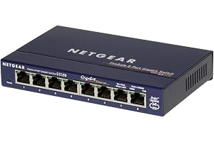 NETGEAR 8 Port Gigabit Ethernet Ohanterad Nätverksswitch GS108