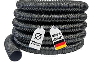 AquaOne Dammslang 32 mm 1 1/4 tum säljs per meter I högkvalitativ dammslang för trädgård och damm I dammusslang I flexibel trädgårdsslang I sugslang I pumpslang I
