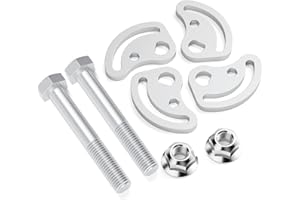 Dynofit Alignment Camber Caster Adjusting Bolt ±1.5 Degree Compatible with Silverado Sierra 1500 2500, Yukon Express Savana 1500 2500 Hummer H2 H3, Front Upper Control Arm Cam Bolts Set