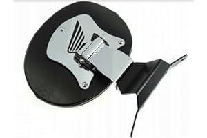 BIKEMASTERSUK MOTORCYCLE PARTS & ACCESSORIES BM UK | VT125 | Motorbike Chrome Semi-Adjustable Rider Driver Backrest Back Rest Pad - VT 125 Shadow | Shadow 125
