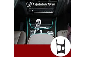 YIWANG Abdeckung für Mittelkonsole aus ABS-Kunststoff, Karbonfaser-Stil, für X3 X4 F25 F26 2013–2017 Linkslenker-Fahrzeuge