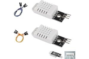 2 Styck Temperaturfuktighetssensor DHT22 AM2302, Digital Modul DHT22 3-stifts med Kabel, Hög Precision, Kompatibel med Arduin