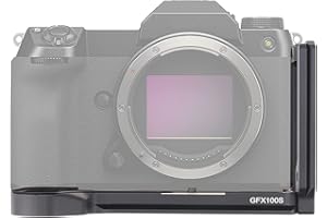 Hersmay L talerz do GFX100S regulowany pionowy stojak do strzelania strzelania płytka szybko zwalniająca uchwyt w kształcie litery L uchwyt ręczny do Fujifilm Fuji GFX100S GFX50R II korpus aparatu kompatybilny z Arca-Swiss Standard