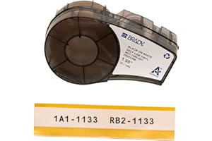 Brady Cinta Vinilo B427 – M210/M211, Negro sobre blanco, 38.10 mm x 4.30 m – M21-1500-427