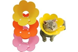 DKDDSSS 3PCS Collare per Recupero Gatto, Collare Protettivo Elisabettiano Morbido, Leggero e Anti Morso per Animali Domestici, Cane e Gatto Ferita Recupero