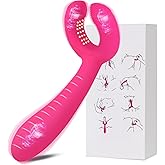 Silikon Dreifacher Vibrator Paarvibrator mit 7 Modi Vibratoren für Sie Klitoris und G-punkt Dildo Analplug Analvibrator Prost