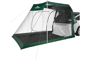 Forceatt Auto Zelt Markise Heckzelt Sonnenschutz mit Mesh-Netz, Temporäres Ruhevorzelt für selbstfahrende Touren oder Lange Reisen