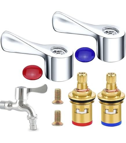 Maniglia Per Rubinetto Bagno - In Lega Di Zinco Cromato, Per Valvola Da 35mm