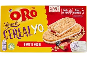ORO SAIWA Vitasnella Biscotti Cereal Yo Frutti Rossi, 253g