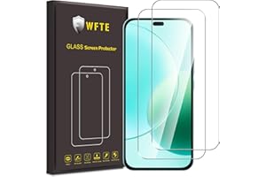 WFTE [Lot de 2 Verre Trempé pour Honor 400 Lite/Honor 200 Lite, 0,26mm Film de Protection D'écran avec Haute Transparence à 99%, Anti-trace Protecteur avec Dureté 9H Glass
