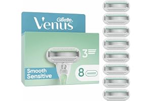 Gillette Venus Smooth Sensitive rakblad för kvinnor, 8 reservblad