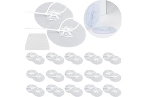 DYMHQ Babysicherer Möbelanker Ohne Bohren Set, 32 Stück Verhindert Stürze Möbel Wandanker, Verstellbarer Selbstklebender Möbelgurten, Anti-Kipp Möbel Wandanker mit Abstreifer für Kleinkinder Haustiere