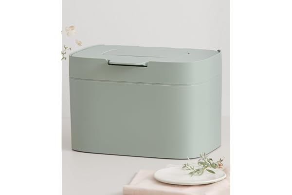 KAZAI. Bio-sophink 'Elin' | 4,5L komposthink med lock och kolfilter | Luktfri, diskmaskinssäker, med innerhink