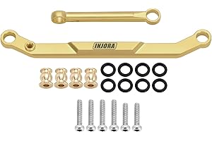 INJORA Brass Steering Links for FMS FCX24 FCX18 Power Wagon Mud Racer 1/24 Upgrade Part