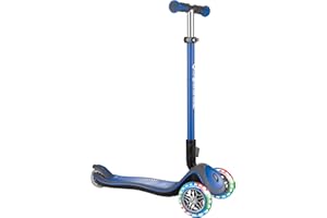 GLOBBER Elite Roller – Tretroller Kinder ab 3 Jahre - Scooter - ABEC 5, 3-rädrig – höhenverstellbar - LED-Leuchtrollen