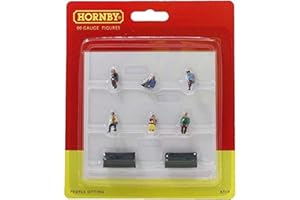 Hornby R7119 Sitting People for Model Railway OO Gauge, Model Train Accessories for Adding Scenery, Dioramas, Woodland, Buildings and More, Diorama Making Kits - 1:76 Scale Accessory