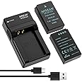 HTYCSCZ EN-EL20 EN-EL20a Camera Battery (2-Pack) Set for Nikon EN-EL20 EN-EL20a Nikon 1 J1 Nikon 1 J2 Nikon 1 J3 Nikon 1 S1 Nikon 1 V3 Nikon Coolpix A Nikon 1 AW1 Coolpix P1000