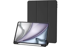 PALKITSEE Custodia Cover Compatibile con iPad 9 8 7 Generazione (10.2 Pollici, 2021/2020/2019), Supporta la Carica di Pencil 2nd Gen, Auto Sveglia/Sonno (Nero)