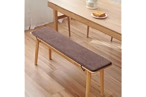 GENERIC Coffee 30x100cm Bench Seat Cushions 2/3 Seater 120cm/150cm/200cm - Non-Slip Washable Garden & Indoor Bench Cushions Cover for Terrace