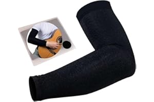 ALBA GUITAR BEADS Funda gris para brazo para guitarristas, para guitarra clásica,guitarra flamenca,guitarra eléctrica, Guitarristas Clásicas y para Guitarristas Flamencos