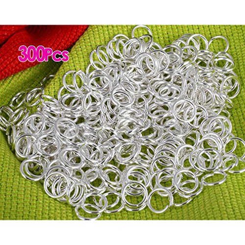 Preisvergleich Produktbild SODIAL(R) Biegeringe 6mm Versilbert sen Federringe Ringe X300