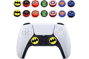 Jaeespon Lot de 14 coques de protection analogiques en silicone antidérapant pour manettes de jeu sans fil pour PS5/PS4/Xbox One/360/Nintendo Switch PRO