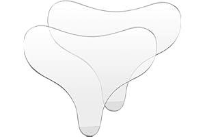 GEYOGA 2 Pieces Reusable Silicone Chest Pads, Decollete Pads Chest Wrinkle Pads Anti Wrinkle Remover for Preventing and Smoothing Skin